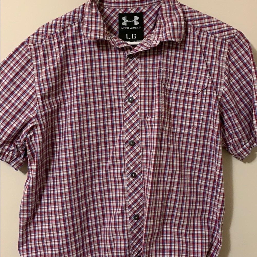 Under Armor short sleeve button down